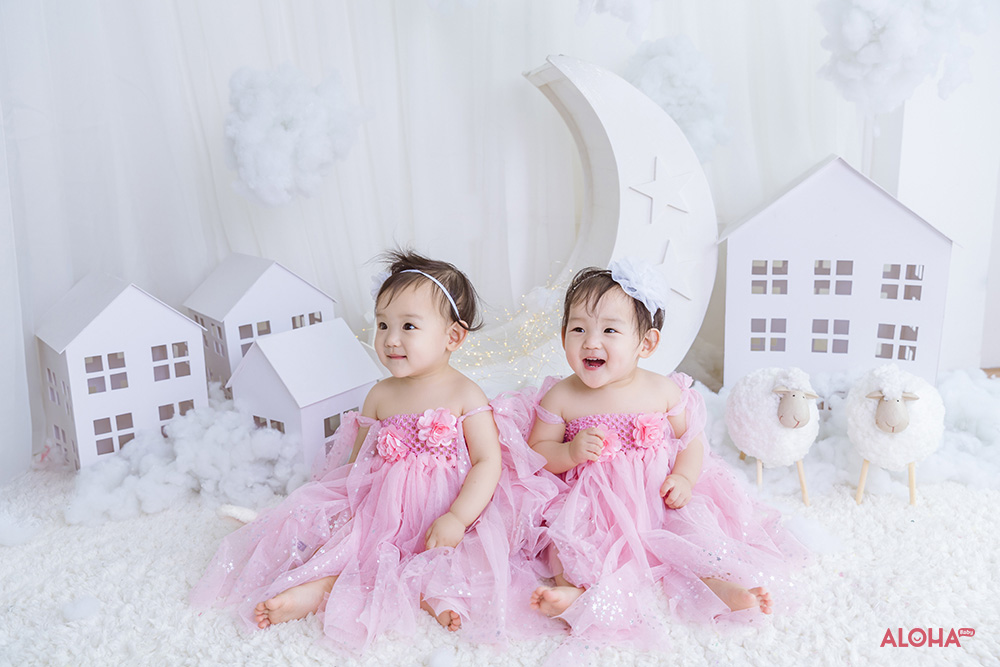 Album ảnh bé sinh đôi